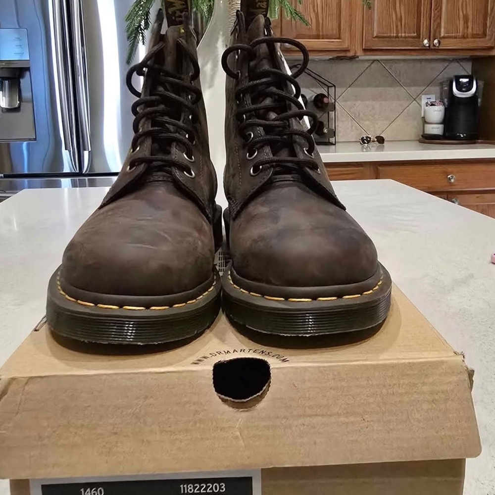 Dr. Martens Dark Brown Lace-Up Boots